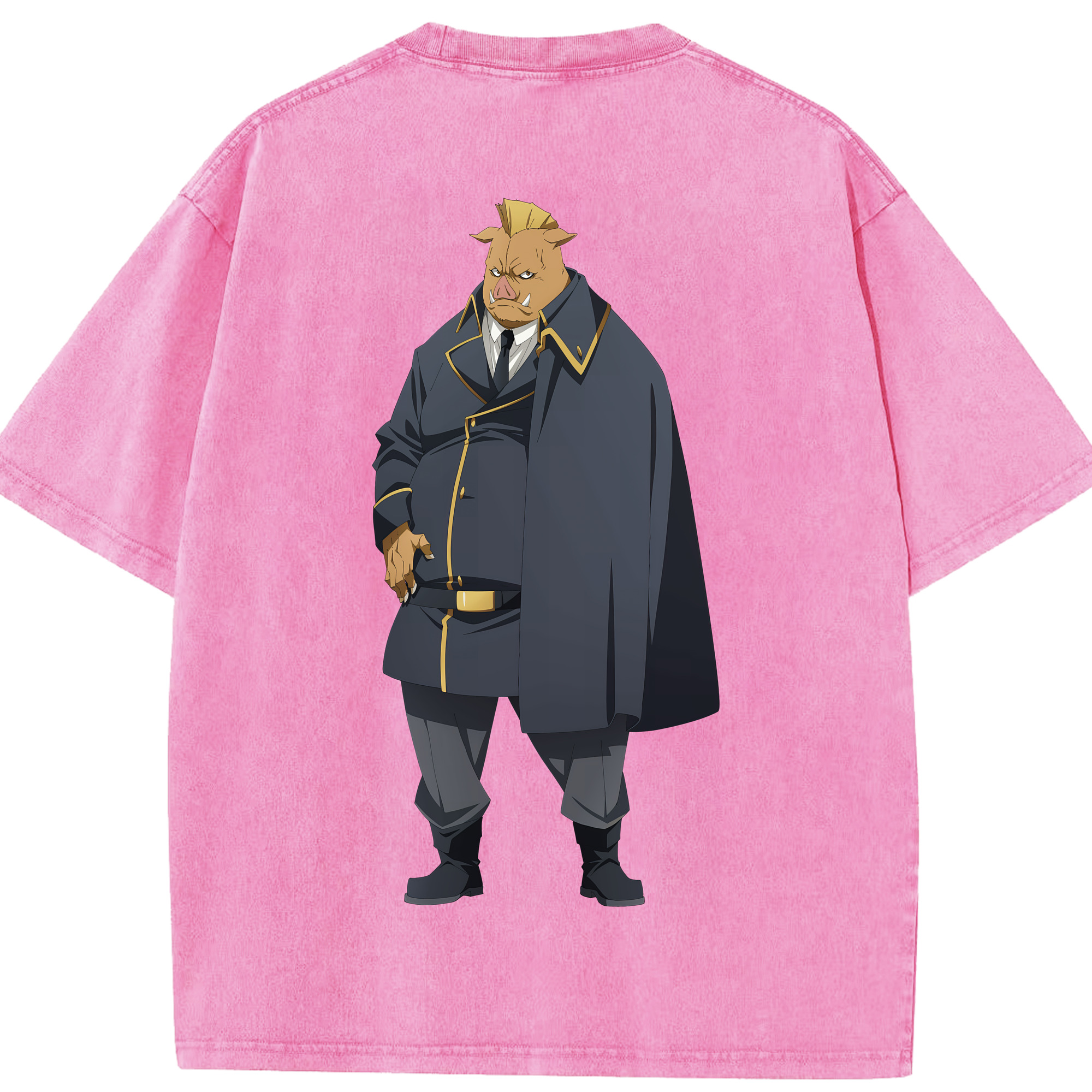 （画像用） 転スラ Regarding Reincarnated to Slime 綿100% ヴィンテージ風 半袖Tシャツ（背面プリント）